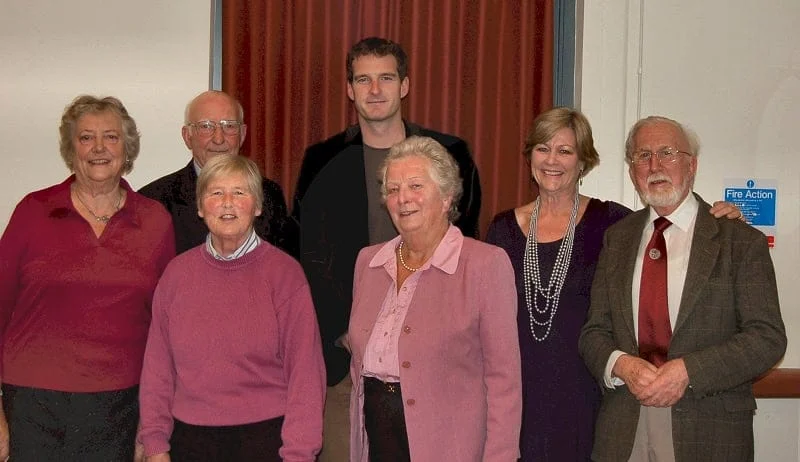 Some of the Committee members with historian and broadcaster Dan Snow Some of the Committee members with historian and broadcaster Dan Snow