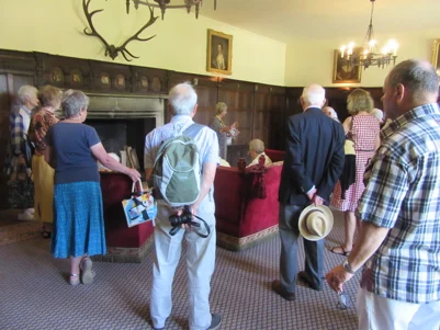 Society members visiting the Verderers' Hall at Kings House, Lyndhurst Society members visiting the Verderers' Hall at Kings House, Lyndhurst