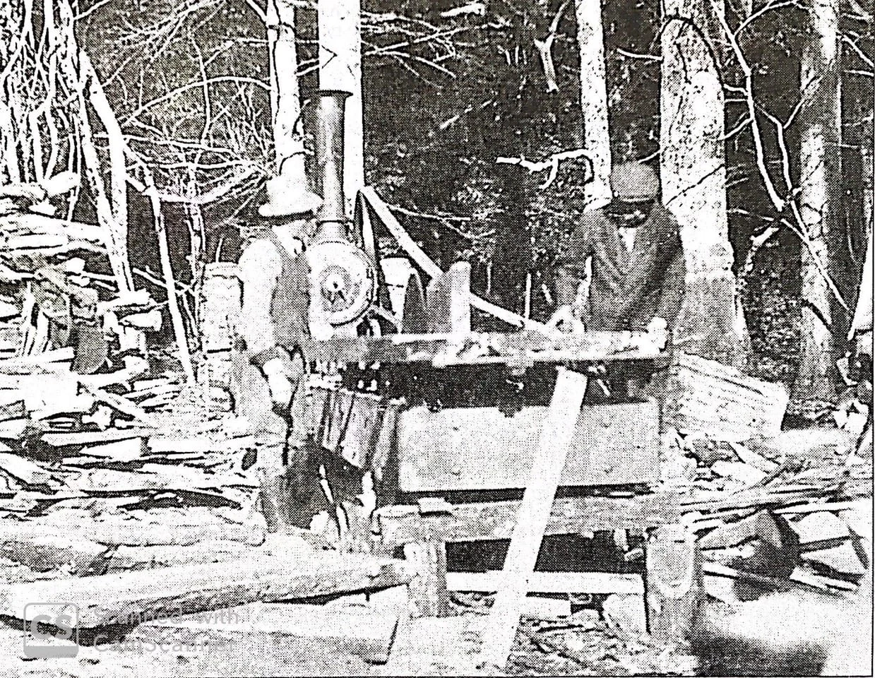 photo of an old fashioned sawmill